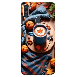 Чохол з принтом «Кава і гарбузики» для Samsung Galaxy M11