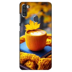 Чохол з принтом «Кава на жовтому пледі» для Samsung Galaxy M11