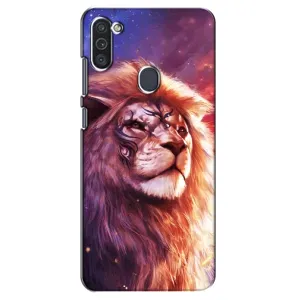 Чохол з картинкою ЛЕВ для Samsung Galaxy M11 (VPrint) (Красочний Лев)