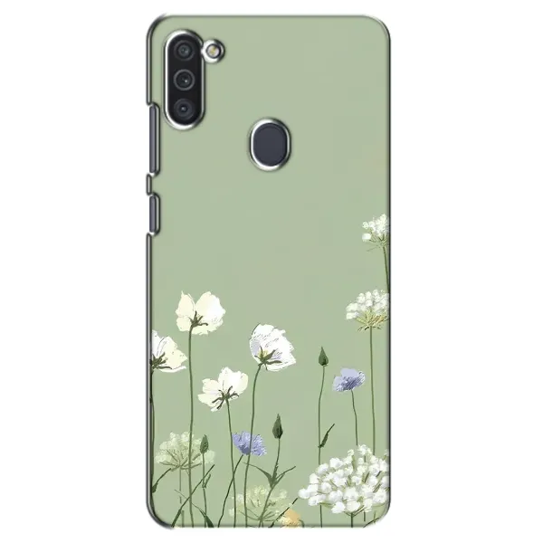 Чохол з принтом «Квіти на зеленому» для Samsung Galaxy M11