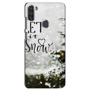 Новорічні, Святкові Чохли для Samsung Galaxy M11 - 2024 год (Let it snow)