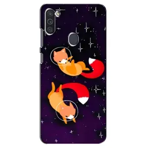 Чохли з картинкою Лисичка для Samsung Galaxy M11 (VPrint) (Лисички космонавти)