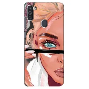 Чохол з друком для Samsung Galaxy M11 - (Мода) (AlphaPrint) (Макіяж)