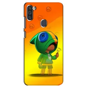 Чехол для Samsung Galaxy M11 Бравл Старс (VPrint) (Хлопчик Леон)