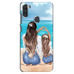 Чохол з друком для Samsung Galaxy M11 - (Мама з дитинкою) (AlphaPrint) (Мама з донькою)