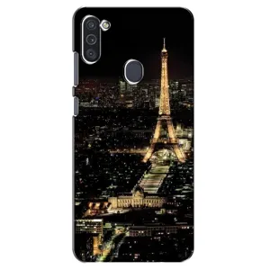 Чохол Ейфелева Вежа Samsung Galaxy M11 - (AlphaPrint) (Нічний Париж)