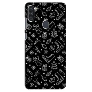 Новорічні, Святкові Чохли для Samsung Galaxy M11 - 2024 год (Новорічний фон)