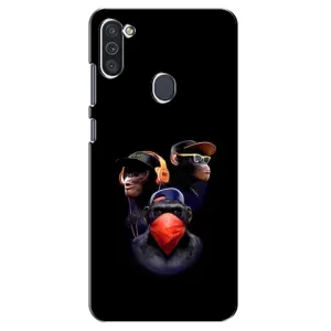 Чохол з Мавпами Samsung Galaxy M11 - (AlphaPrint) (Три мавпи)