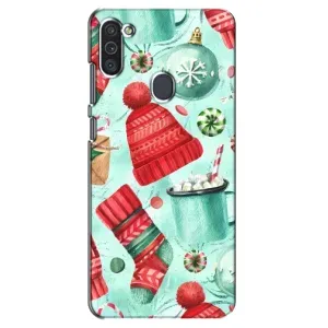 Новорічні Чохли для Самсунг Галаксі М11 (VPrint) (Одяг НР)