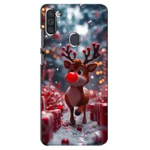 Яскравий чохол для Samsung Galaxy M11 з Зимові Оленята (Олень серед подарунків)