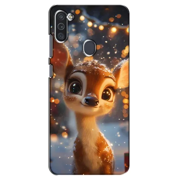 Чохол з принтом «Оленятко серед гірлянд» для Samsung Galaxy M11