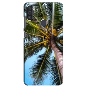 Силиконовый чехол с КАРТИНКАМИ лето для Samsung Galaxy M11 (AlphaPrint) (Пальма)