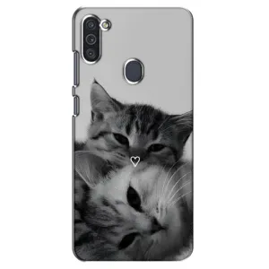 Чехол с рисунком кот на Samsung Galaxy M11 (Пара котов)