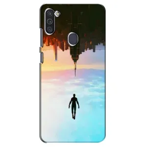 Чохол з людиною павуком для Samsung Galaxy M11 - (AlphaPrint) (Людина павук)