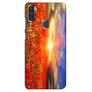 Чохол з картинкою (Стильні) Самсунг Галаксі М11 - (AlphaPrint) (Поле тюльпанів)