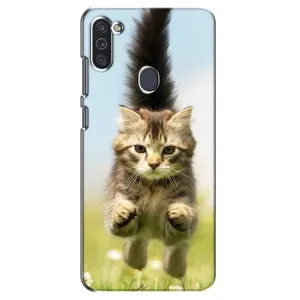 Чохли з Котиками для Samsung Galaxy M11 (VPrint) (Прижок кота)