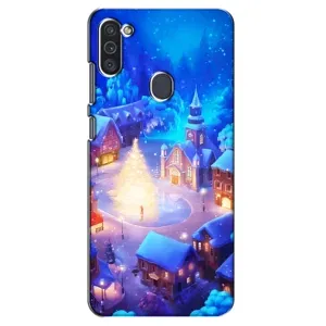 Різдвяні Чохли для Samsung Galaxy M11 (VPrint) (Різдвяне місто)