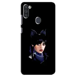 Чохли Венсдей на Samsung Galaxy M11 Уенсдей (AlphaPrint) (серйозна Венздей)