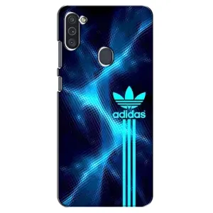 Чохли Адидас для Samsung Galaxy M11 (AlphaPrint) (Синій Адідас)