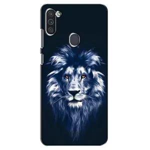 Чохол з картинкою ЛЕВ для Samsung Galaxy M11 (VPrint) (Синій Лев)