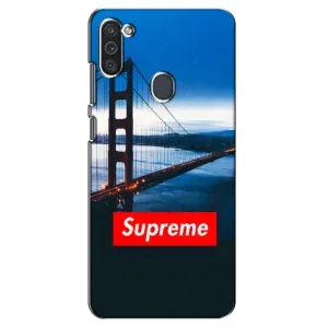 Чеохол для Samsung Galaxy M11 з картинкою Supreme (AlphaPrint) (Стиль Supreme)