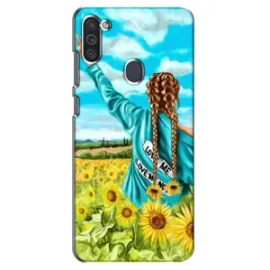 Чехол для Патриота Украины Samsung Galaxy M11 - (AlphaPrint) (Украиночка)