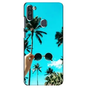 Силиконовый чехол с КАРТИНКАМИ лето для Samsung Galaxy M11 (AlphaPrint) (Взгляд лето)