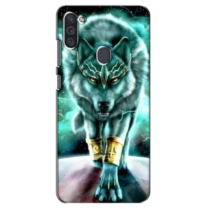 Защитные чехлы для Самсунг М11 (AlphaPrint) (ХИТ продаж) ВОЛК (Яркий волк)
