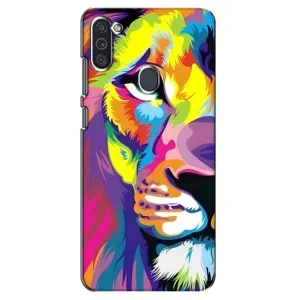 Чохол з картинкою ЛЕВ для Samsung Galaxy M11 (VPrint) (Яскравий Лев)