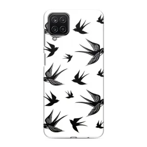 Чехол с птицами на Samsung Galaxy M12 (VPrint)