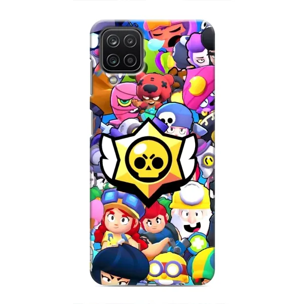 Чохол з принтом «Лого Brawl Stars» для Samsung Galaxy M12