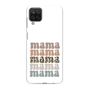 Чохол з принтом «Текстовий колаж мама» для Samsung Galaxy M12
