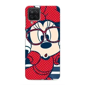 Эксклюзивный чехол для Samsung Galaxy M12 (AlphaPrint - Мультяшные) (Маус в очках)