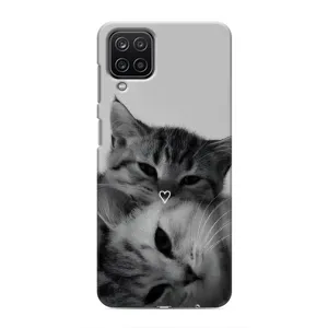 Чехол с рисунком кот на Samsung Galaxy M12 (Пара котов)