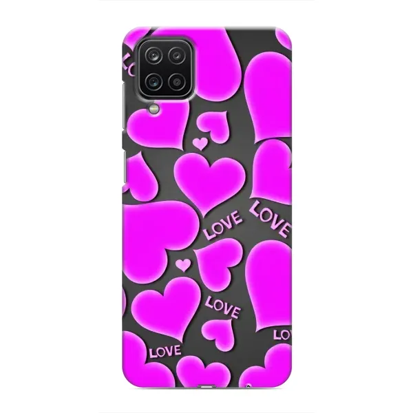 Чехол с принтом «Pink hearts» для Samsung Galaxy M12 Чехол с принтом «Pink hearts» для Samsung Galaxy M12