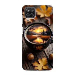 Чохол з принтом «Темна кава» для Samsung Galaxy M12