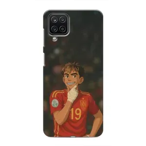 Чехол с футболистом Ламин Ямаль Samsung Galaxy M12 (Ямаль аниме)