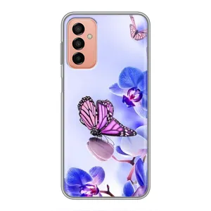 Чехлы с Цветами для Samsung Galaxy M13 (VPrint) (Бабочка на цветочке)