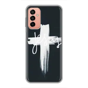 Чехол для Samsung Galaxy M13 (AlphaPrint) - (Христианские) (Иисус)