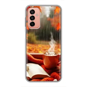 Чохол з принтом «Кава і дощ» для Samsung Galaxy M13