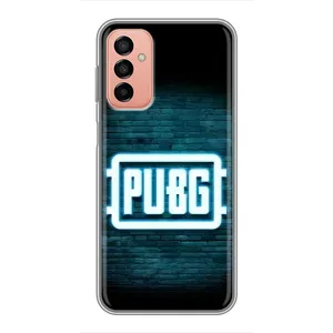 Чехол PUBG для Самсунг М13 (AlphaPrint) (Лого PUBG)
