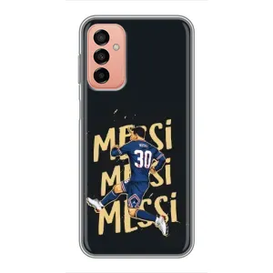 Чехлы для Samsung Galaxy M13 (Leo чемпион) (AlphaPrint) (Messi ПСЖ)