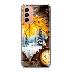 Чохол з принтом «Осінньо-зимова кава» для Samsung Galaxy M13