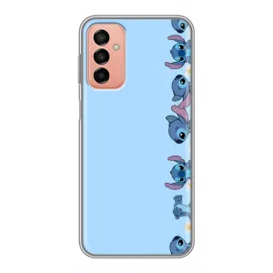 Чехол с принтом Стич на Samsung Galaxy M13 (Стич фон)