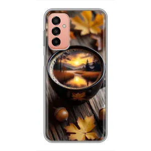 Чохол з принтом «Темна кава» для Samsung Galaxy M13