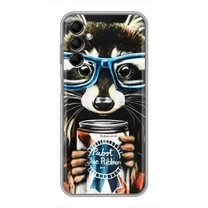 Чохол з принтом для Samsung Galaxy M14 (M146) - (Прикольні) (AlphaPrint) (Єнот з банкою)
