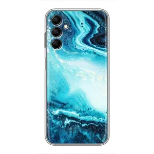 Мраморний чехол на Samsung Galaxy M14 (M146) (VPrint) (Блакитний мрамор)