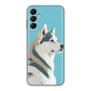 Чохол з Хаскі Samsung Galaxy M14 (M146) - (AlphaPrint) (Хаскі арт)