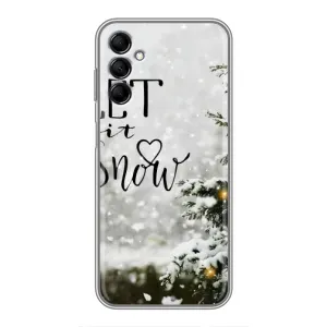 Новорічні, Святкові Чохли для Samsung Galaxy M14 (M146) - 2024 год (Let it snow)