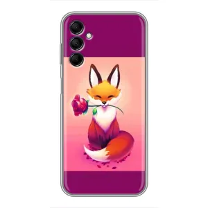 Чохли з картинкою Лисичка для Samsung Galaxy M14 (M146) (VPrint) (Лиса з трояндою)